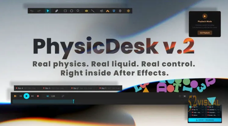 Aescripts PhysicDesk v2.0.177 - AE实时2D物理模拟器插件