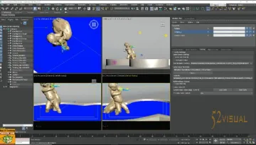 Udemy 3ds Max Bifrost流体模拟中文教程 - 渲染与动力学教