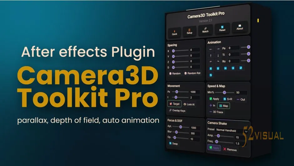 Camera3D Toolkit Pro 3.4.0(适用于 After Effects)