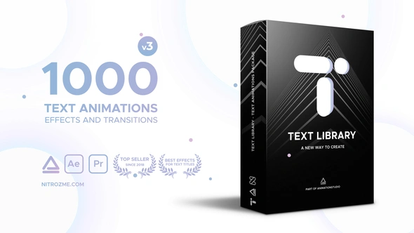 VideoHive Text Library 常用文字动画模板 [AEP]