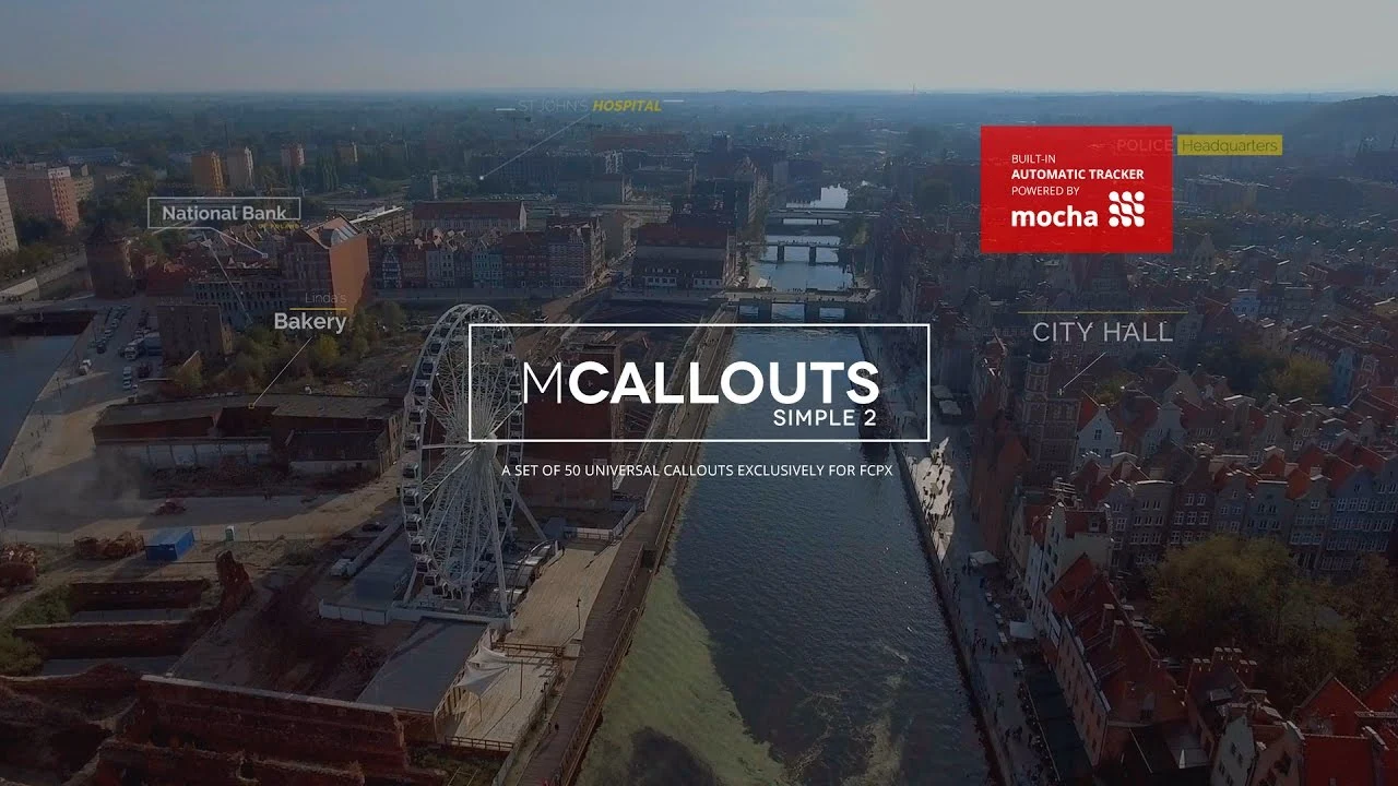 MotionVFX mCallouts Simple 2 简约标注呼出插件 [MOTI, FXPLUG]