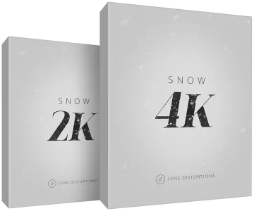Lens Distortions Snow 4K 雪景叠加视频素材 [MOV]