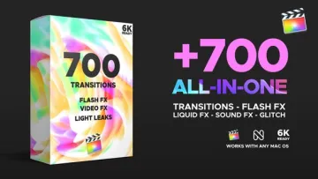 VideoHive FCPX 视频转场模板 [MOTR, CUBE, MOV]