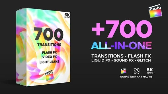 VideoHive FCPX 视频转场模板 [MOTR, CUBE, MOV]
