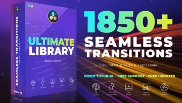 VideoHive DaVinci Resolve 无缝转场模板 [SETTING, CUBE, MP4]