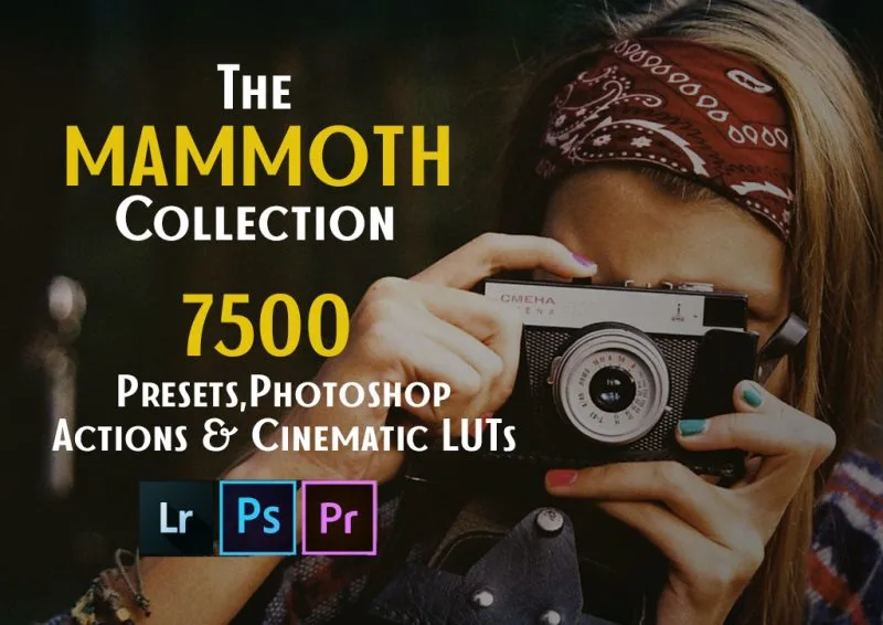InkyDeals 7500款 预设+PS动作+电影感LUTs 猛犸象大合集 [LRTEMPLATE, ATN, XMP, CUBE, DNG]