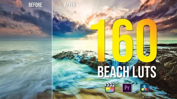 VideoHive 160款海滩风格调色LUT预设 [CUBE]