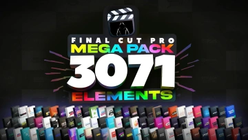 LenoFX Final Cut Pro Mega Pack 转场标题LUT背景图标插件合集 [DMG]