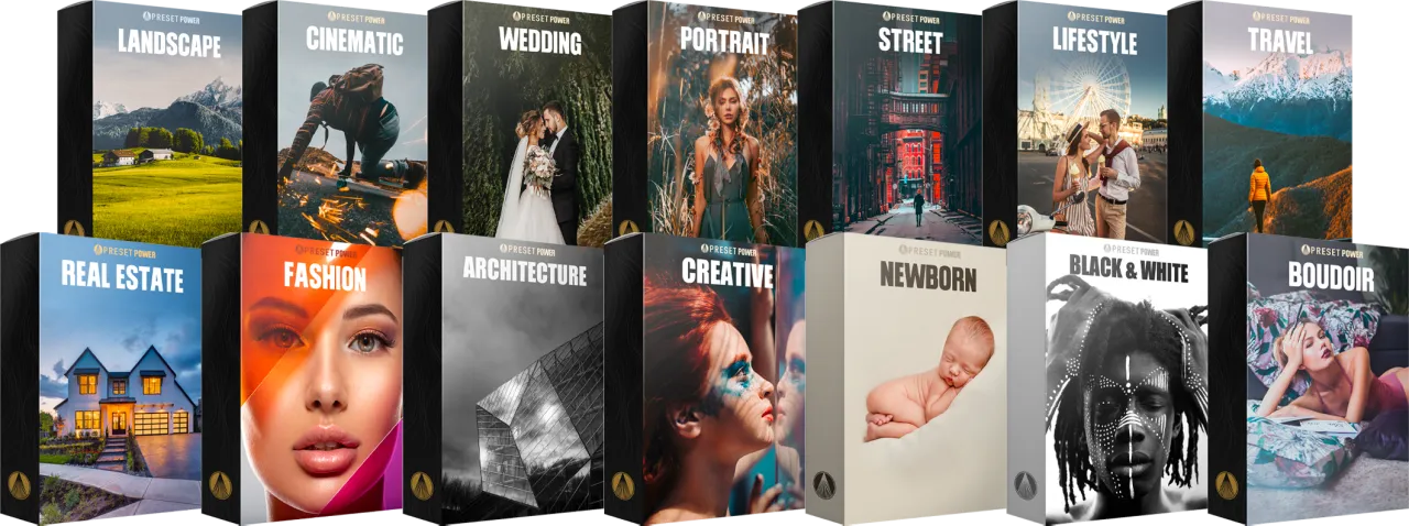 PixImperfect Preset Power 调色预设+LUTs [LRTEMPLATE, XMP, DNG, CUBE]