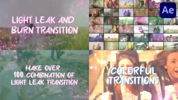 VideoHive 漏光与烧灼转场 After Effects 模板 [AEP]