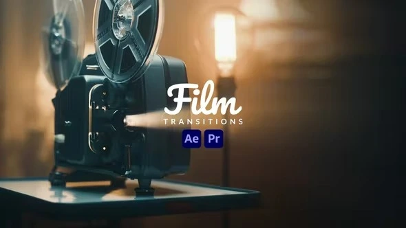 VideoHive 电影感胶片转场模板 [AEP, MOGRT]