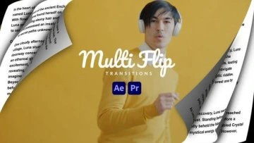 VideoHive 多页翻页转场模板 [AEP, MOGRT]