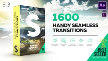 VideoHive Handy Seamless Transitions 无缝转场脚本+模板包 v5.3 [AEP]