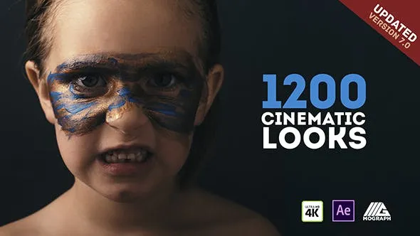VideoHive 1200款电影感调色LUT预设包 Cinematic Looks v7 [FFX]