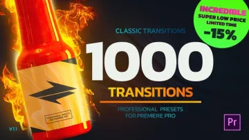 VideoHive 1000个 Premiere Pro 专业无缝转场模板 v1.1 [PRPROJ]