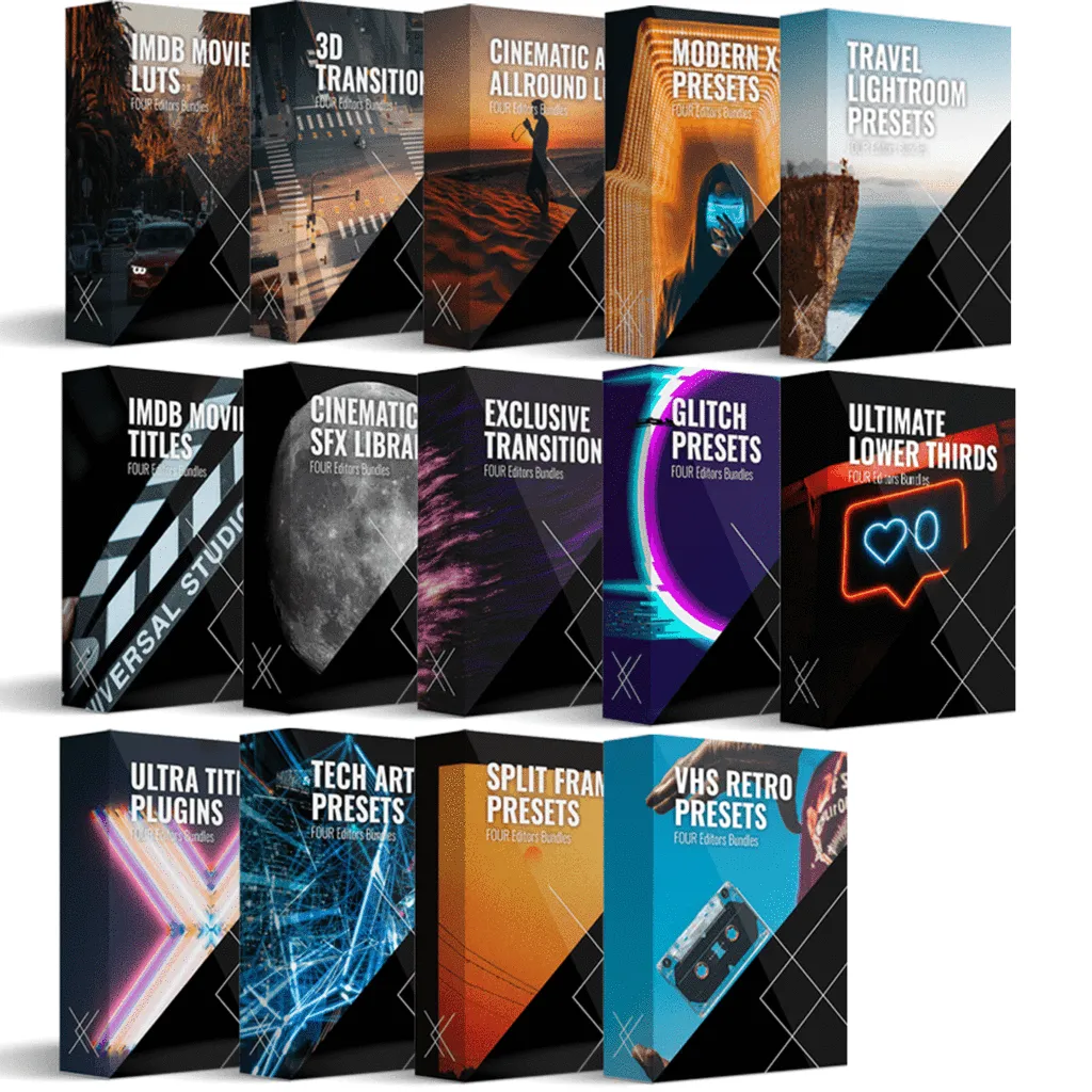 Four Editors Platinum Bundle 全能剪辑资源合集包