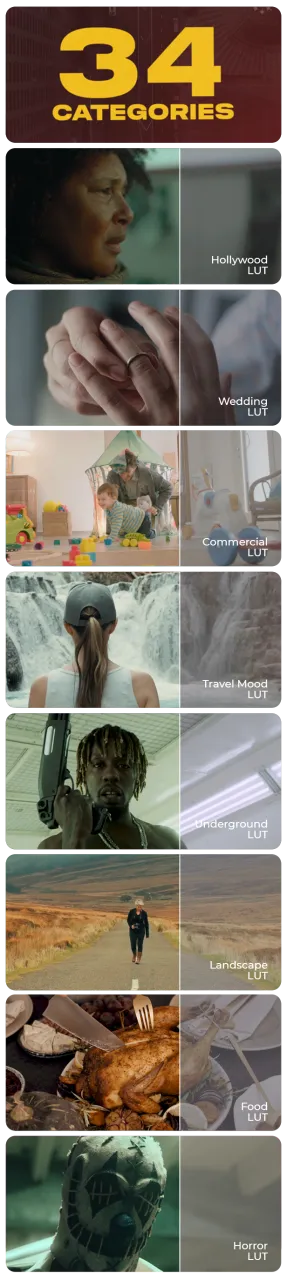 VideoHive Mega LUTs Bundle 调色预设包 v3 [CUBE]