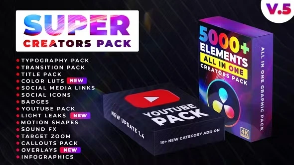 VideoHive Super Creators Pack 5000+元素全能套装 v1.6