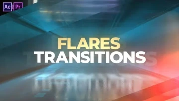 VideoHive 光晕闪光转场模板 Flares Transitions [AEP]
