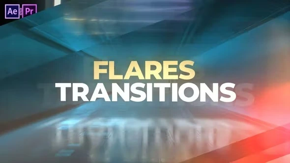 VideoHive 光晕闪光转场模板 Flares Transitions [AEP]