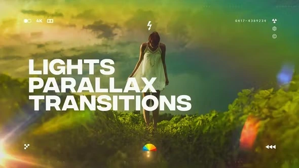 VideoHive Parallax Lights 视差灯光转场模板 [AEP]