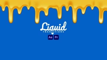 VideoHive 流体转场模板 Liquid Transitions [AEP, MOGRT]