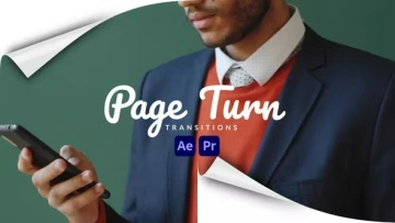 VideoHive 翻页转场模板 Page Turn Transitions [AEP, MOGRT]