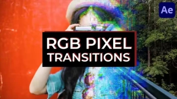 VideoHive RGB像素化转场 After Effects 模板 [AEP]