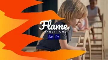 VideoHive 火焰转场特效模板 [AEP, MOGRT]